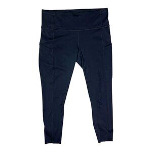Lululemon Size 10 Black Fast & Free 7/8 Tight II *Non-Reflective Nulux 25"